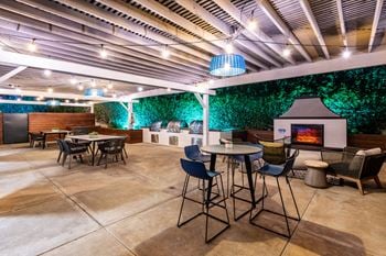 Grills and fireplace lounge